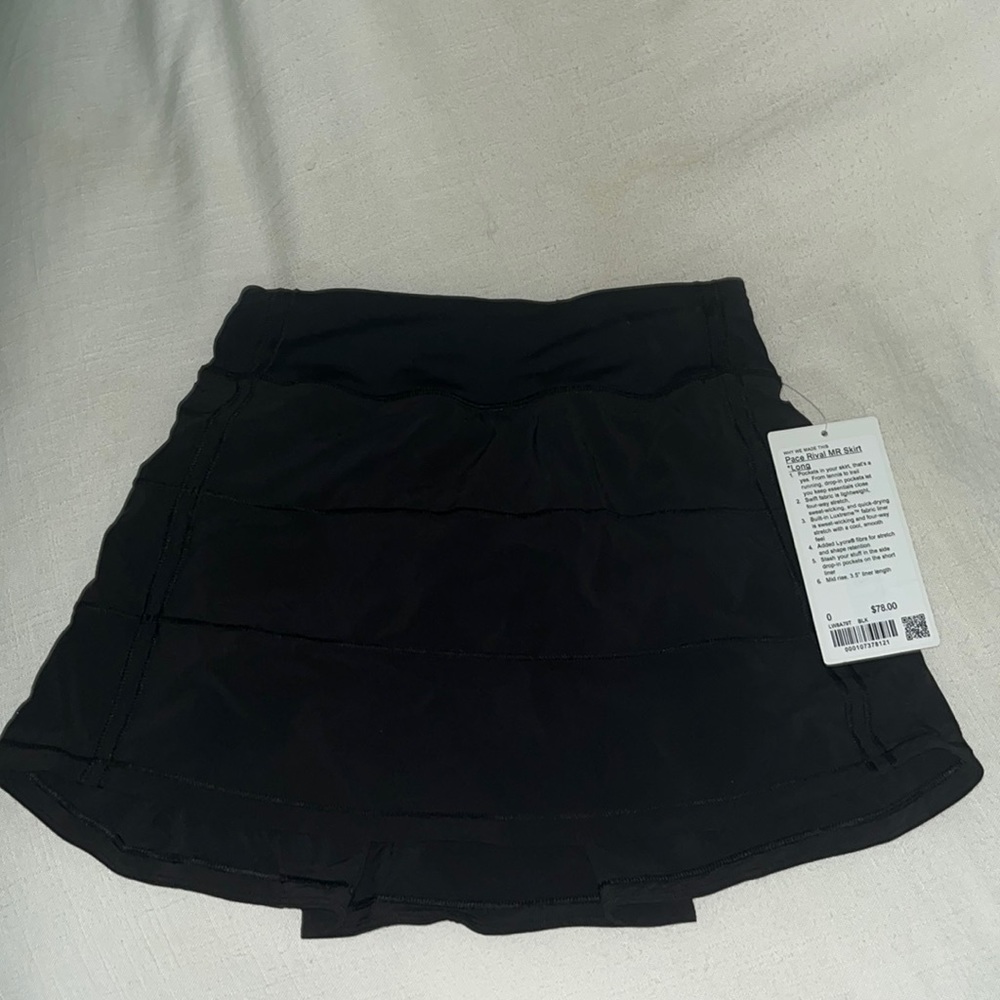 Lululemon pace rival MR skirt *long. Purchased in April but I am too short!!!